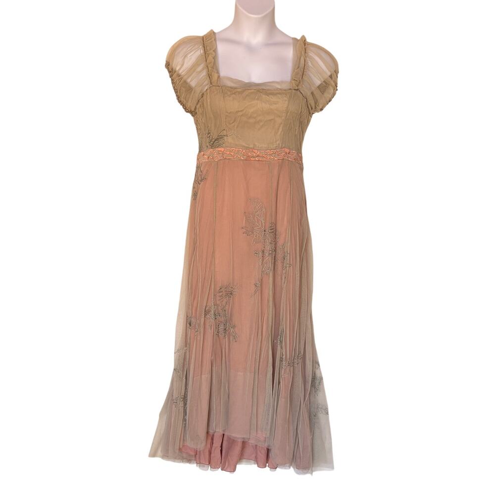 Hopeless Romantic Edwardian Inspired Layered Maxi Dress sz XL Has Flaw Pls Read!